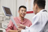 young man with a physician